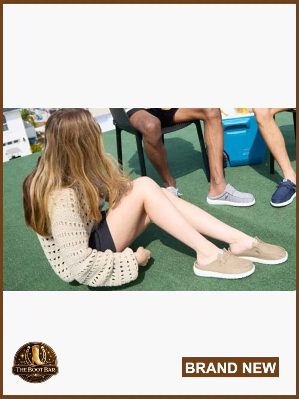 Lightweight Slip-On Mules with Memory Foam, Size 9, Fabric Loafers